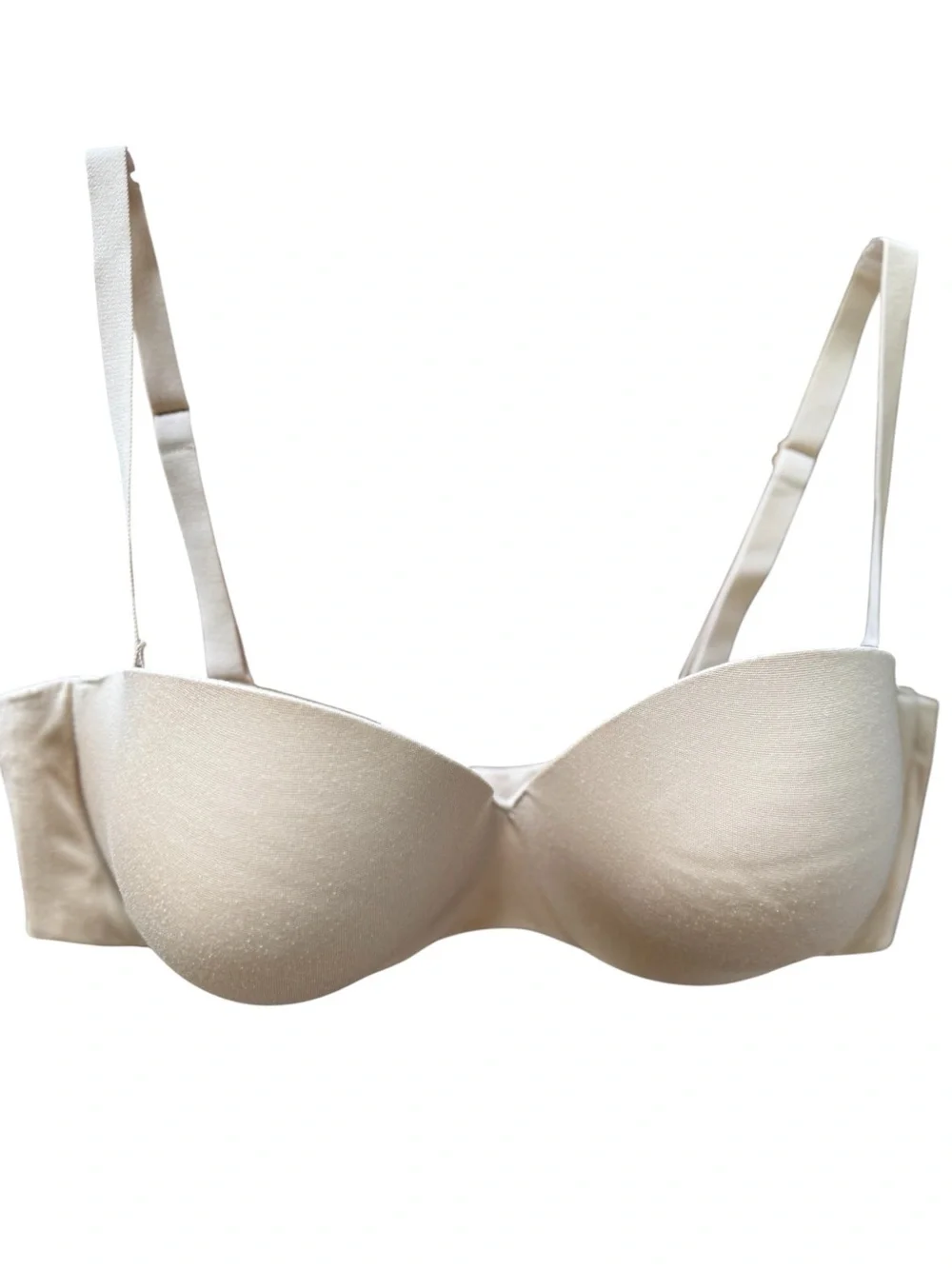 Maidenform 09417 Womens Custom Lift Strapless Underwire Bra Lined 36D Beige